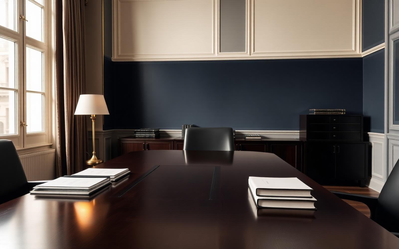 Illustrative legal conference room